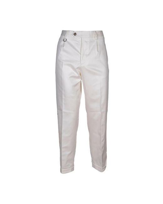 Slim-Fit Trousers di Paolo Pecora in Gray da Uomo