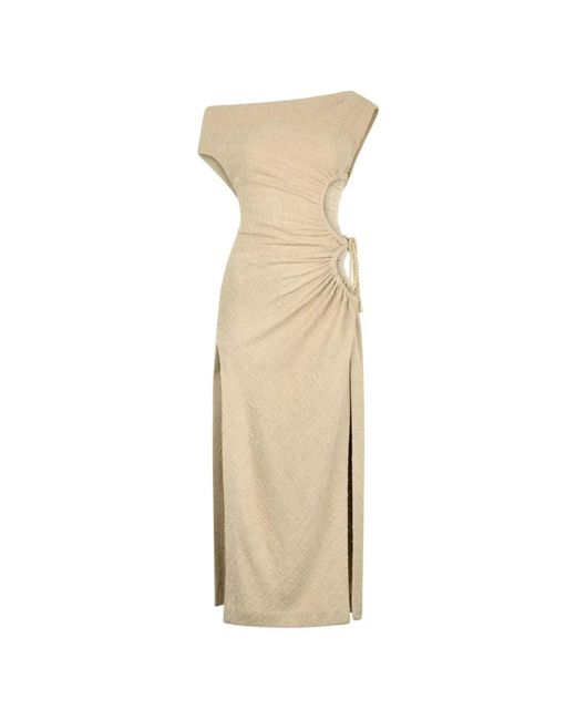 Midi Dresses Roberto Cavalli de color Natural