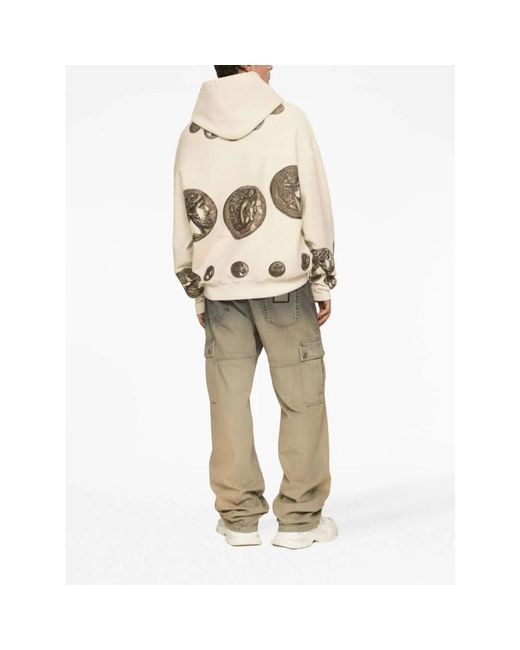 Dolce & Gabbana Hoodie mit Münzen-Print in Natural für Herren