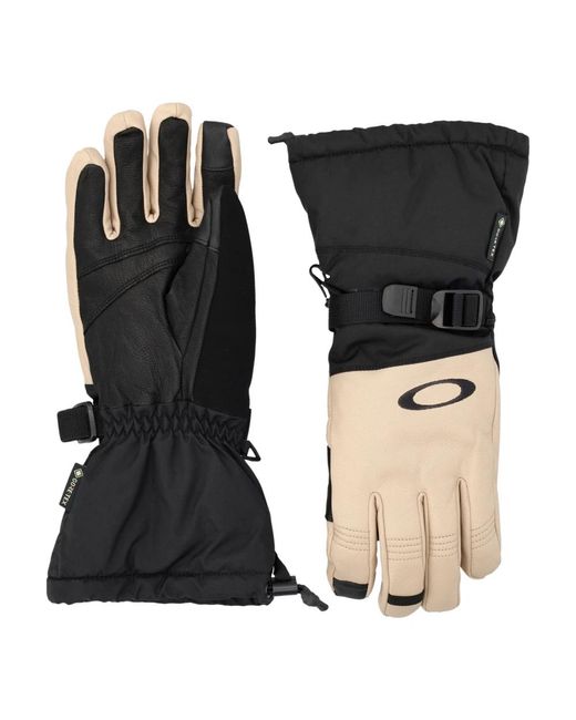 Oakley Wasserdichte ziegenleder fausthandschuhe in Black für Herren