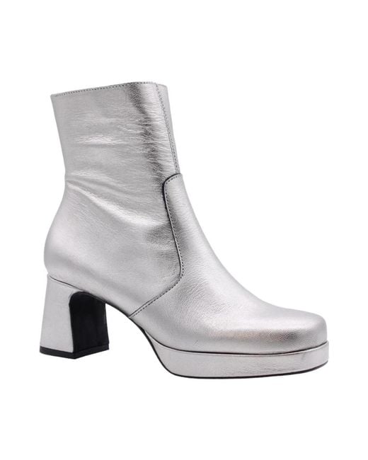 CTWLK Gray Heeled Boots