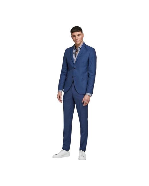 Jack & Jones Jassen ,Blauw ,Polyester Slim Fit Blazer Medieval in het Blue voor heren