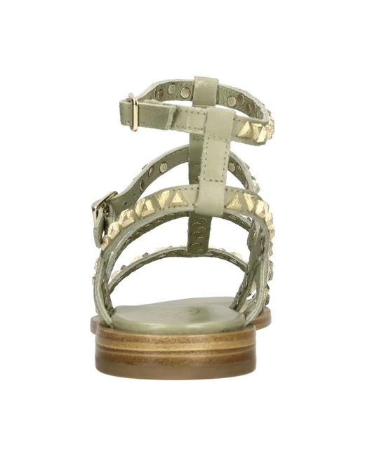 Flat Sandals Ash en coloris Metallic