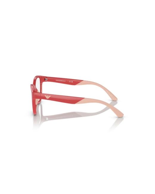 Emporio Armani Red Glasses