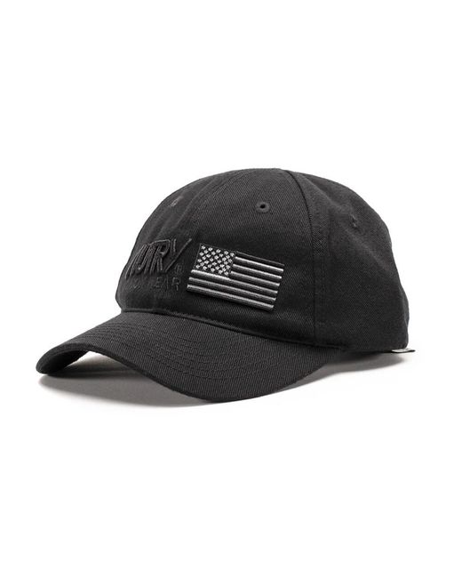 Autry Black Schwarze Action-Hüte Mit Gesticktem Logo