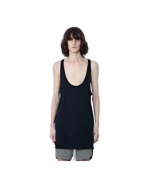 Rick Owens Blue Sleeveless Tops for men