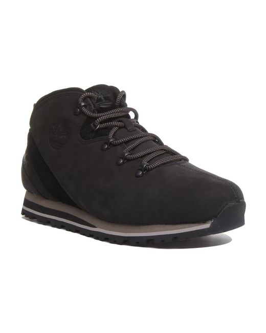 Timberland Black Lace-Up Boots for men