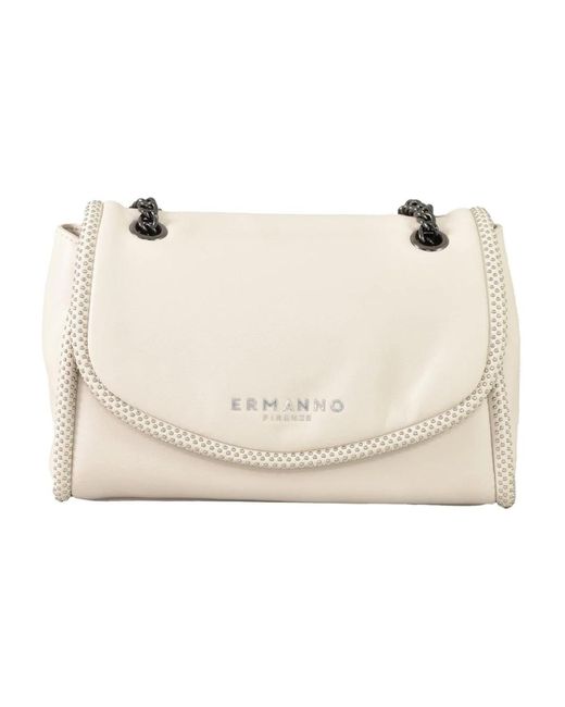 Shoulder Bags Ermanno Scervino de color Natural