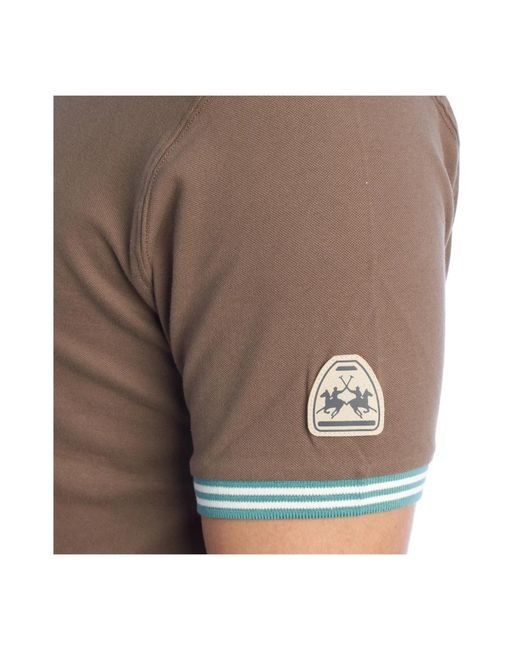 La Martina Gray Polo Shirts for men