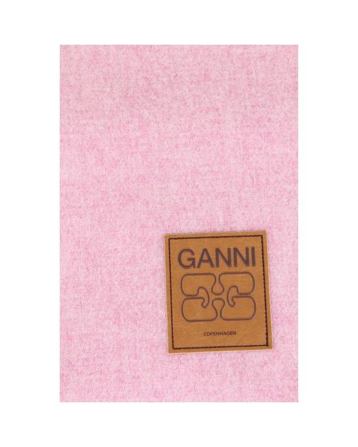Ganni Winter Scarves in het Pink