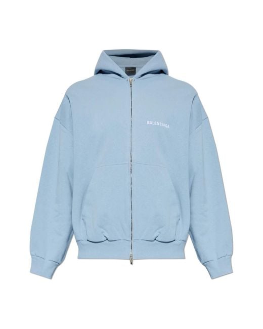 Balenciaga Blue Zip-Throughs for men