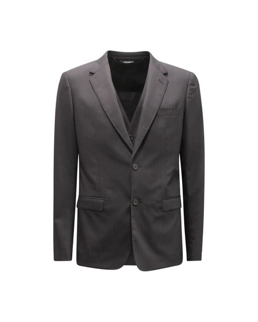Dolce & Gabbana Gray Blazers for men