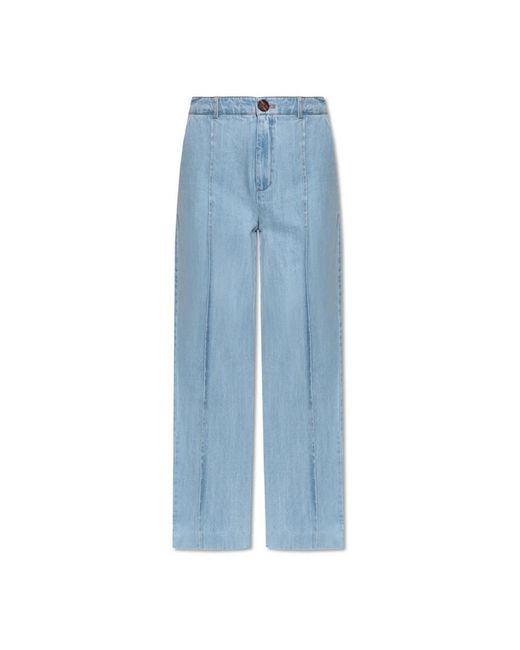Gestuz Jeans ,Blauw ,Katoen Jeans Vella in het Blue