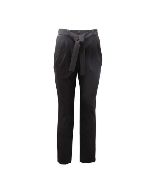 Jijil Black Straight Trousers