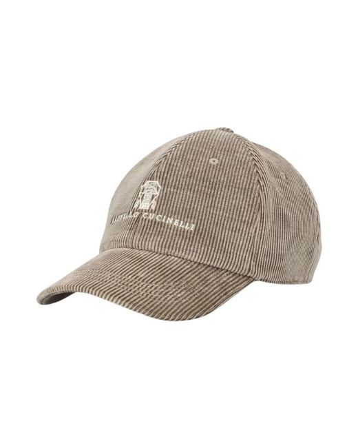 Brunello Cucinelli Gray Hats & Caps for men