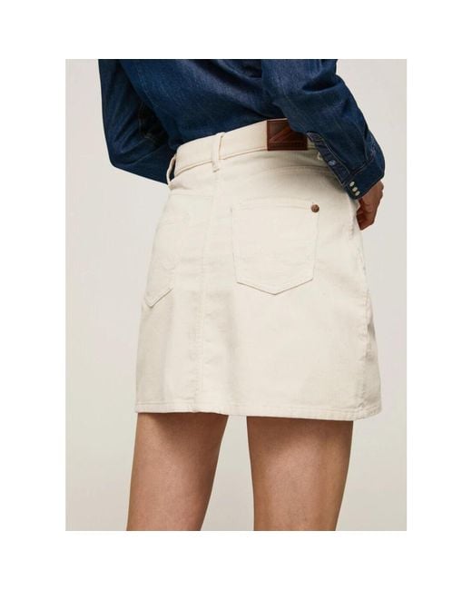 Pepe Jeans Natural Denim Skirts