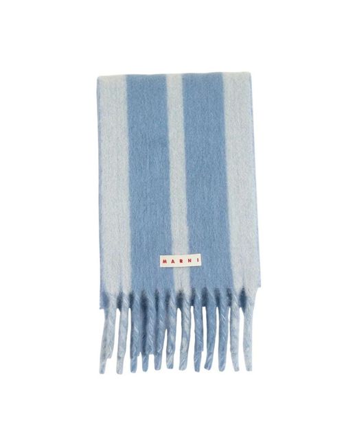 Marni Blue Blauer Wollschal