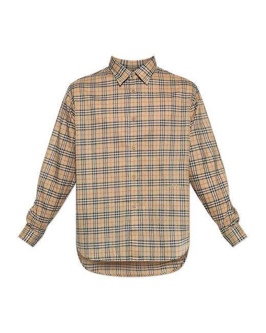 Burberry Natural Casual Shirts for men