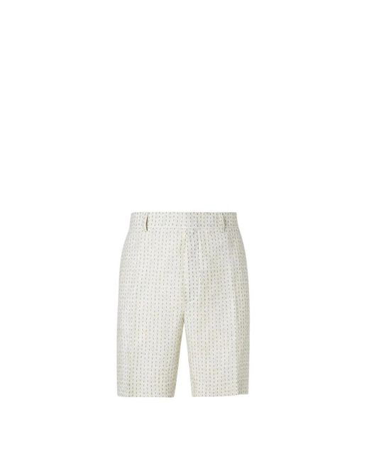 Fendi White Casual Shorts for men