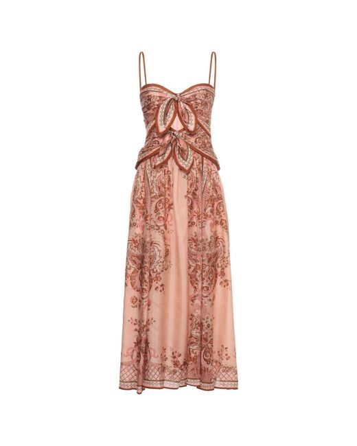 Maxi Dresses Zimmermann de color Pink