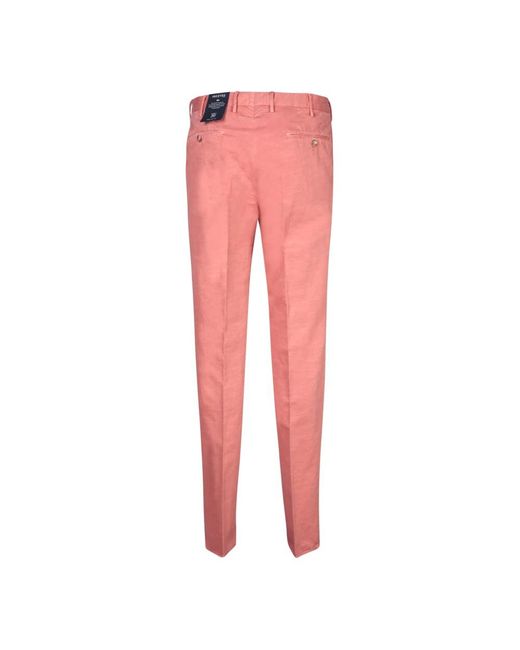 Incotex Chinos in het Pink voor heren
