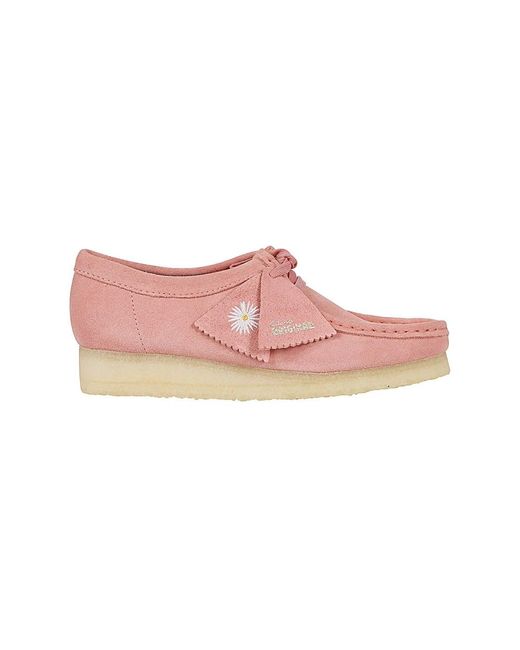 Clarks Pink Laced Shoes