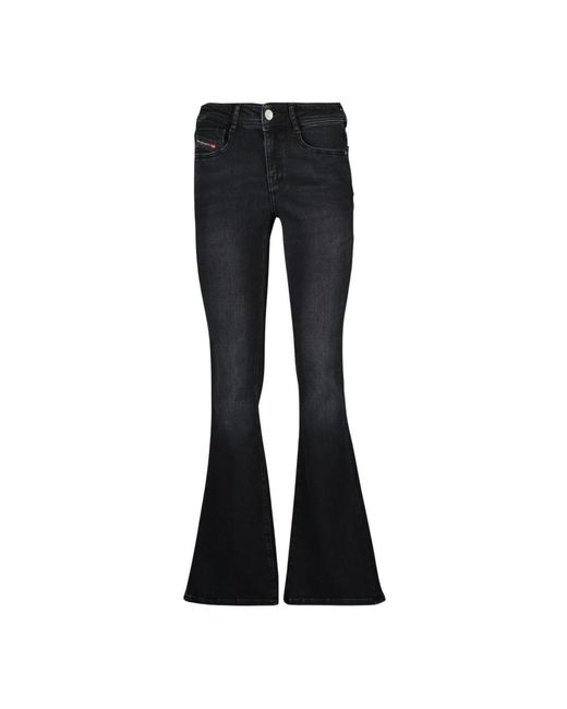 DIESEL Flared Jeans in het Black