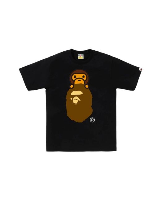 A Bathing Ape Black T-Shirts for men