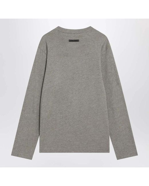 Fear Of God Gray Long Sleeve T-Shirts