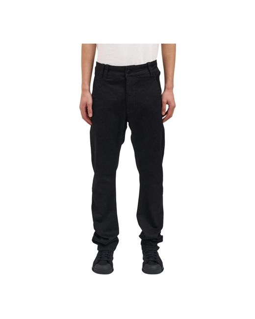 Thom Krom Black Slim-Fit Trousers for men