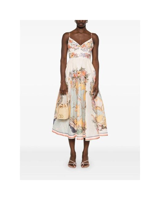 Midi Dresses di Zimmermann in Pink