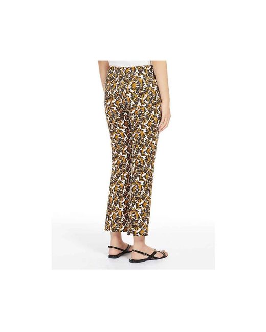 Trousers > wide trousers Weekend by Maxmara en coloris Natural