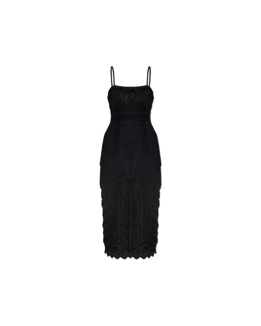 Midi Dresses LoveShackFancy en coloris Black