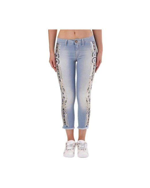 Met Blue Cropped Jeans