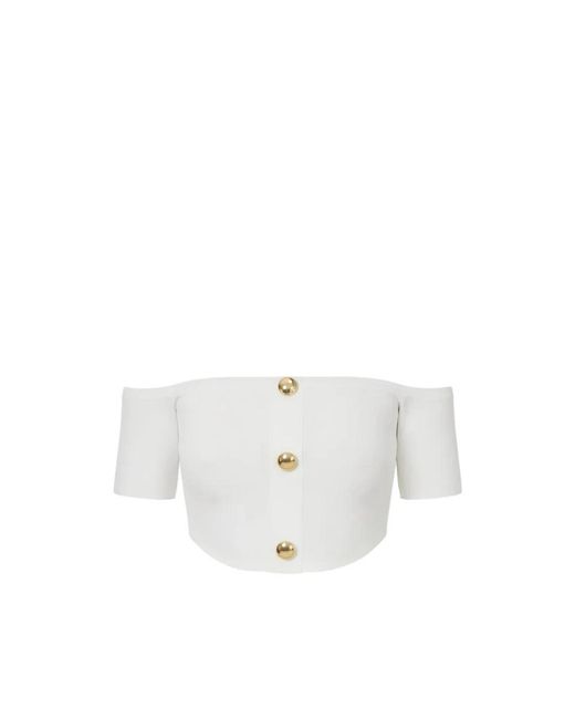 Elisabetta Franchi White Blouses
