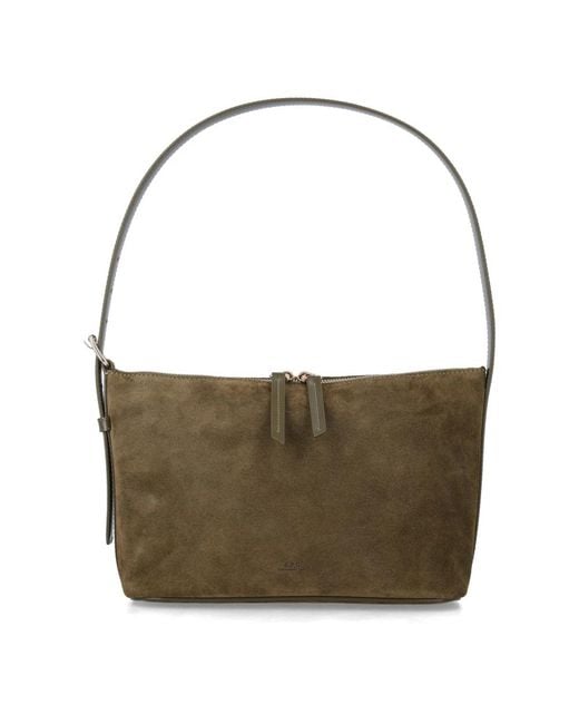 A.P.C. Green Shoulder Bags