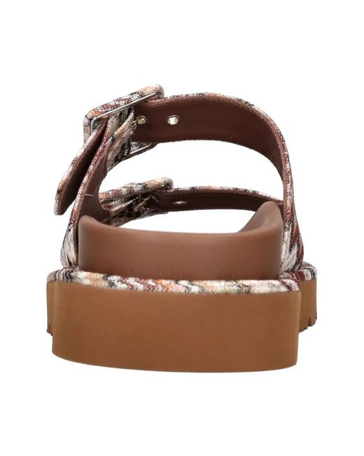 Missoni Brown Sliders