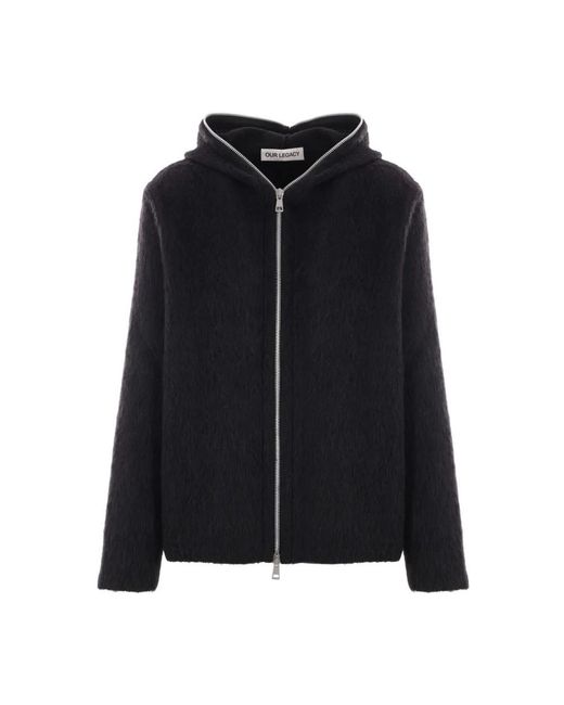 Our Legacy Full Zip Hood in het Black voor heren