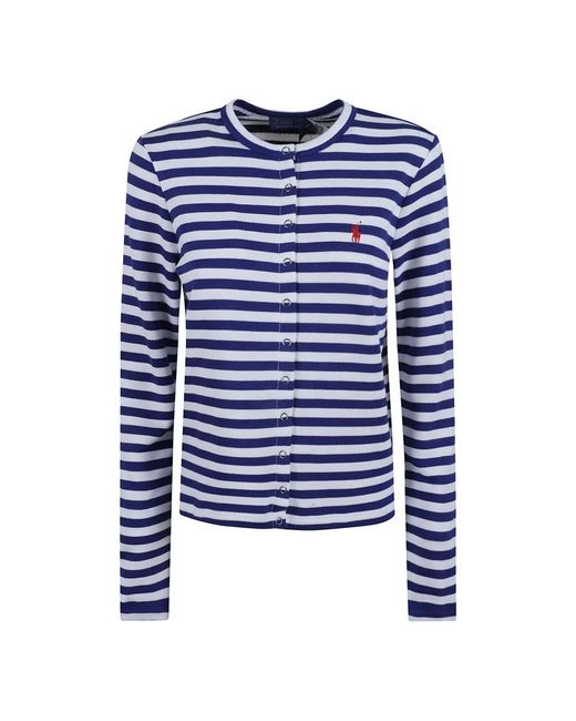 Ralph Lauren Truien & Vesten ,Blauw ,Katoen Cardigan in het Blue
