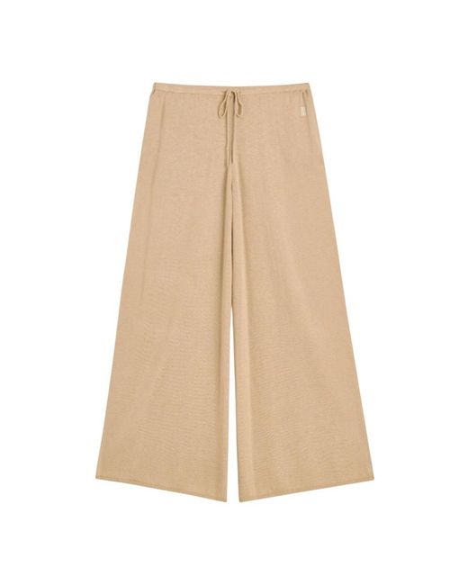 By Malene Birger Natural Wide Trousers