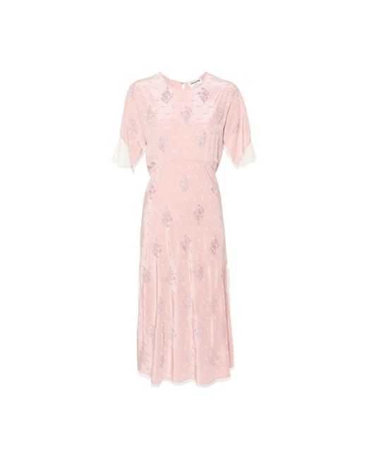 Zadig & Voltaire Pink Midi Dresses