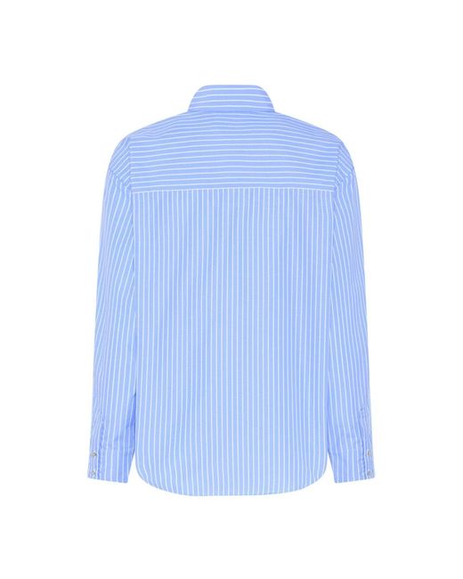 Bruuns Bazaar Overhemden ,Blauw ,Mesquite Bbbela Shirt in het Blue