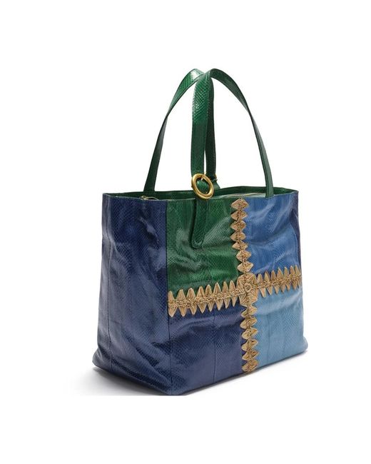 Maliparmi Blue Tote Bags
