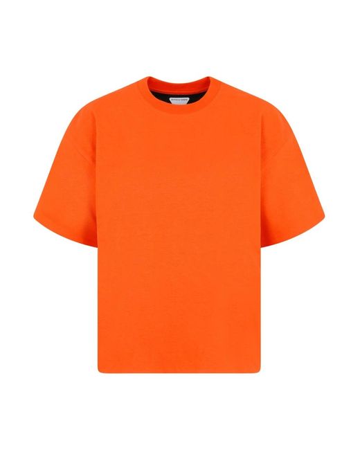 Jersey t-shirt di Bottega Veneta in Orange