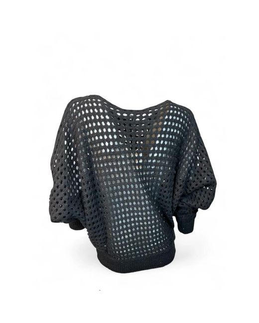 ViCOLO Black Round-Neck Knitwear