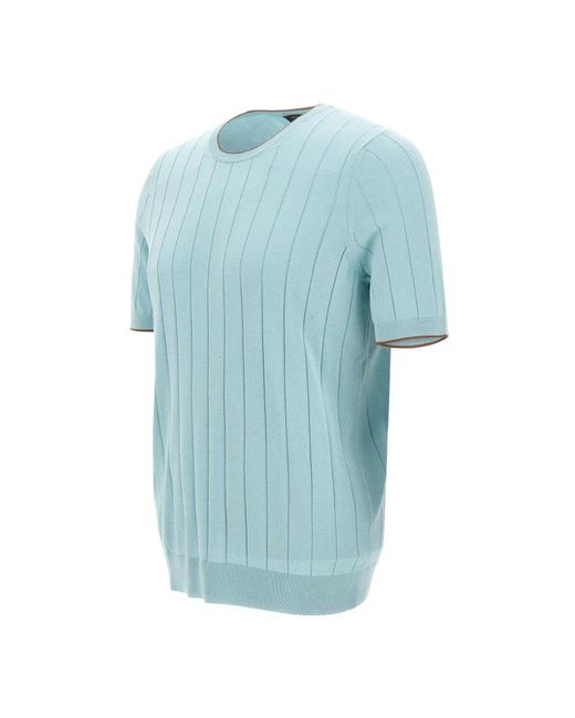 Gran Sasso Blue Round-Neck Knitwear for men