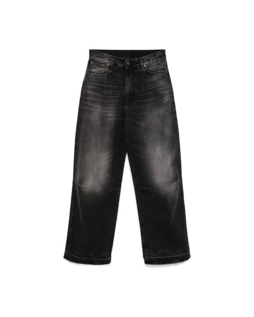 R13 Gray Straight Fit Jeans
