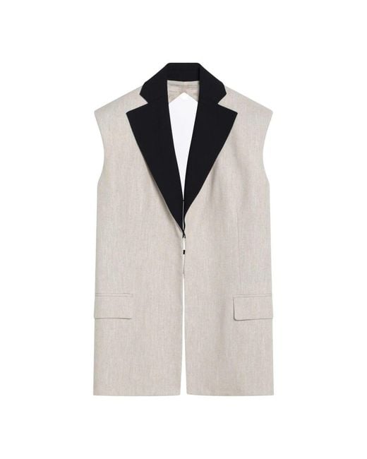 Vests Erika Cavallini Semi Couture en coloris Blue