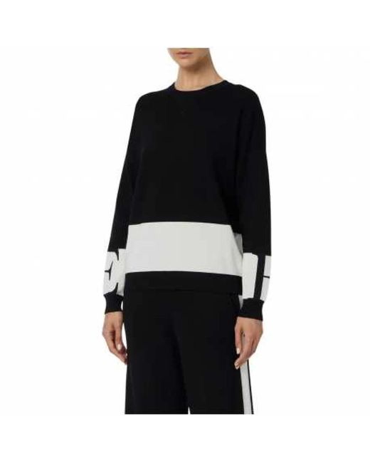 Elisabetta Franchi Black Round-Neck Knitwear