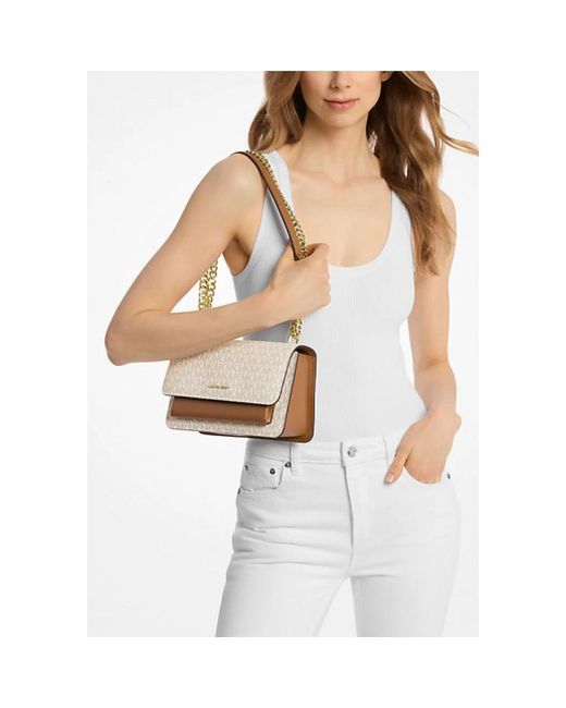 Michael Kors White Shoulder Bags